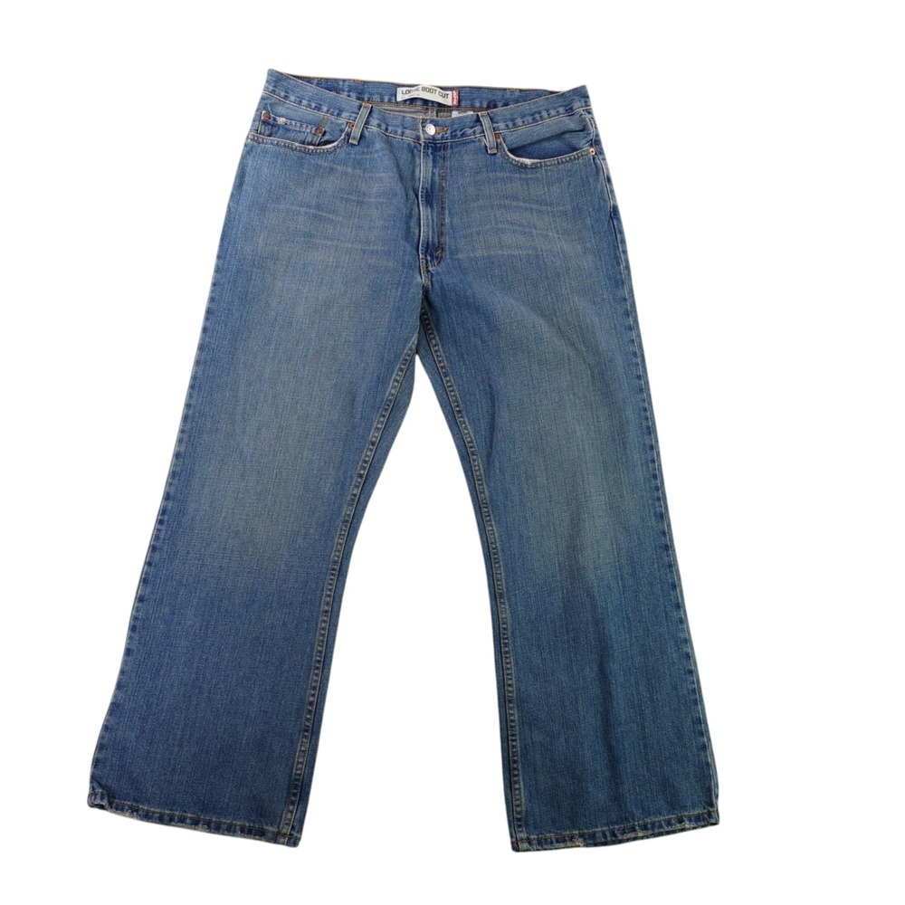 Levi's 567 Loose Boot Cut Jeans Mens 38x32 Blue Vintage Y2K Baggy Denim Grunge